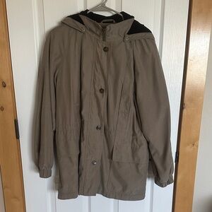 Jacqueline Ferrar Taupe Utility Jacket with Hood